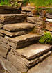 Flagstone stairs